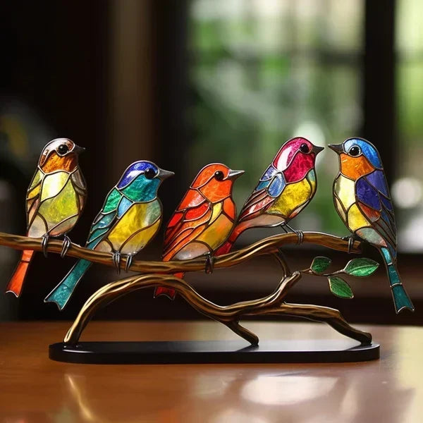 Beautiful Glass Bird Figurine Decor