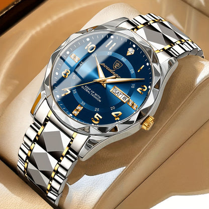 Rugged Mens Titanium Sports Watch with Digital Chronograph