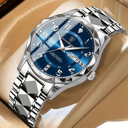 Rugged Mens Titanium Sports Watch with Digital Chronograph