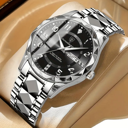 Rugged Mens Titanium Sports Watch with Digital Chronograph