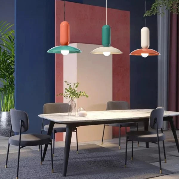 Colorful Round Hanging Kitchen Light Pendant