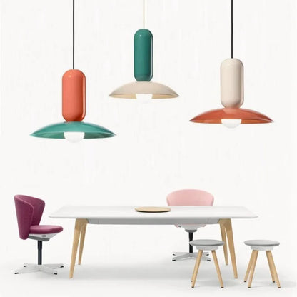 Colorful Round Hanging Kitchen Light Pendant