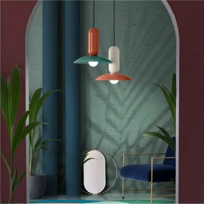 Colorful Round Hanging Kitchen Light Pendant
