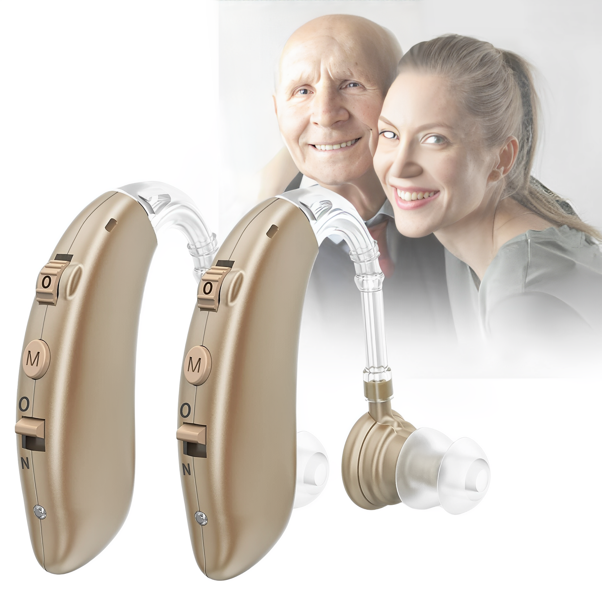 Discreet Rechargeable Ear Hearing Aids Noise Cancelling - Lusomart