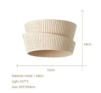 Elegant Linen Pendant Light