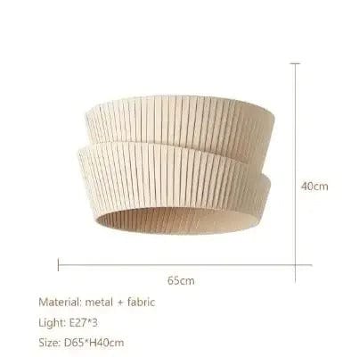 Elegant Linen Pendant Light