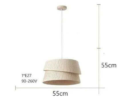 Elegant Linen Pendant Light