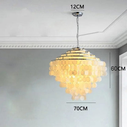 Beautiful Seashell Pendant Light