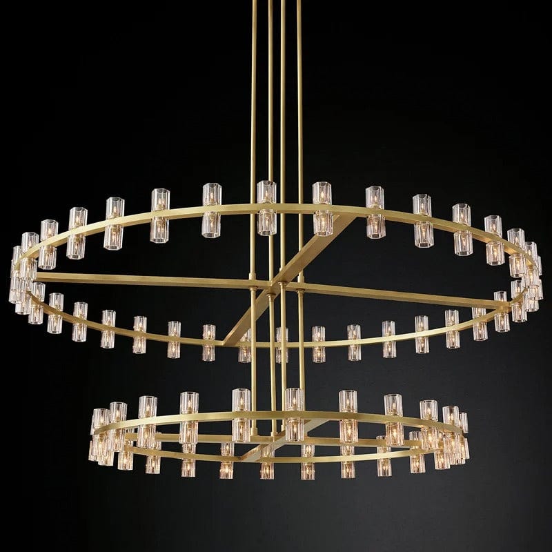 Luxurious Crystal Drop Chandelier