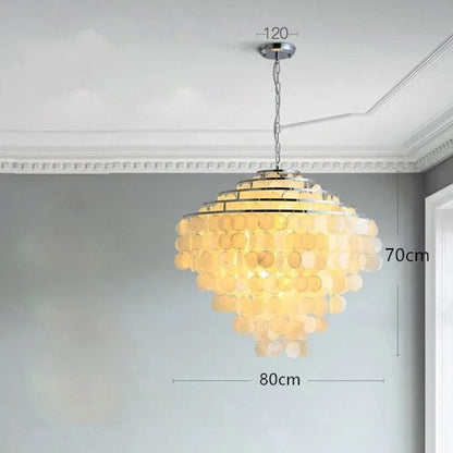 Beautiful Seashell Pendant Light