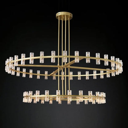 Luxurious Crystal Drop Chandelier