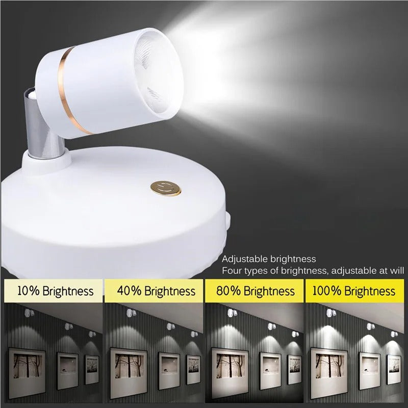 Bright Wireless LED Spotlight Dimmable Light