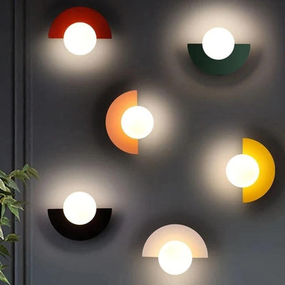 Contemporary Semi Circle Wall Lamp