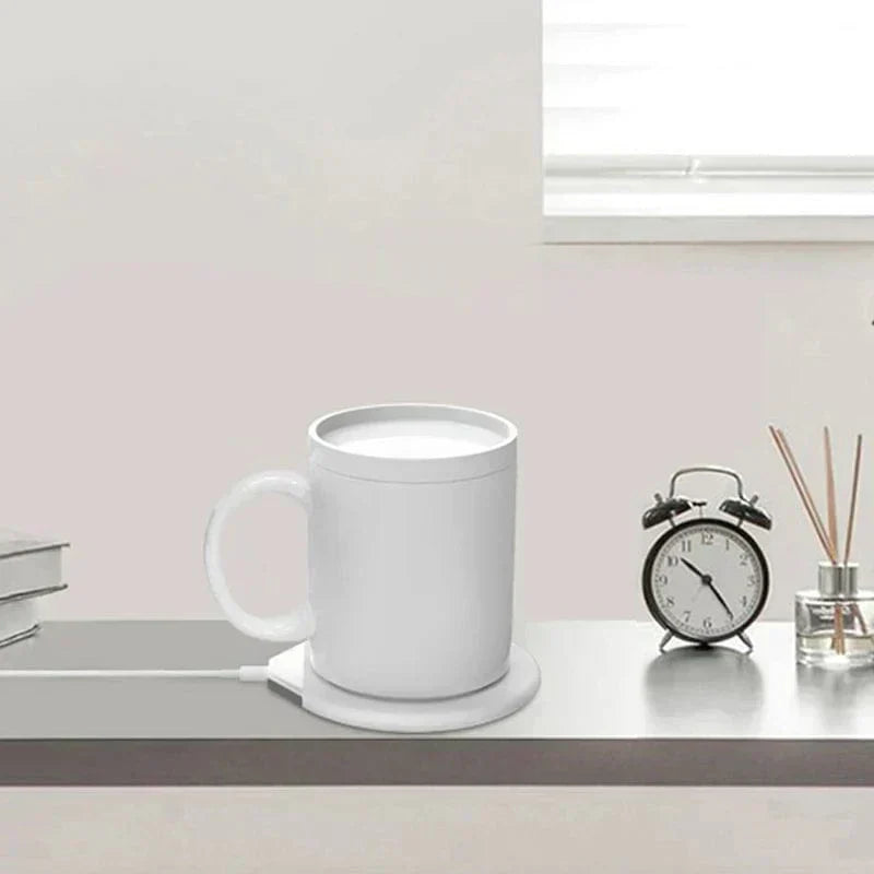 Warm Heated Mug with Wireless Phone Charger