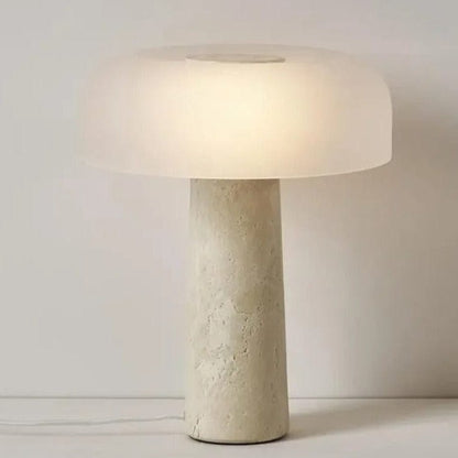 Elegant White Marble Table Lamp