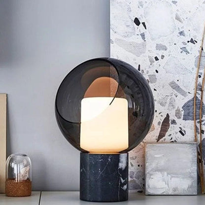 Clear Round Table Lamp - Lusomart
