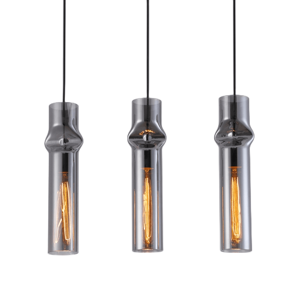 Smoky Glass Drop Pendant Lights