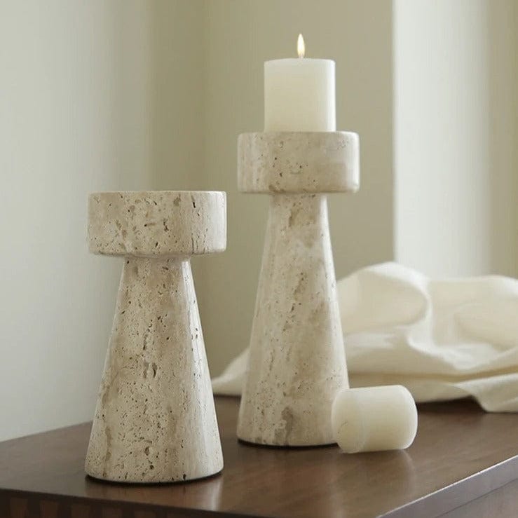 Elegant Marble Tea Light Holder - Lusomart