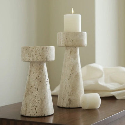 Elegant Marble Tea Light Holder - Lusomart