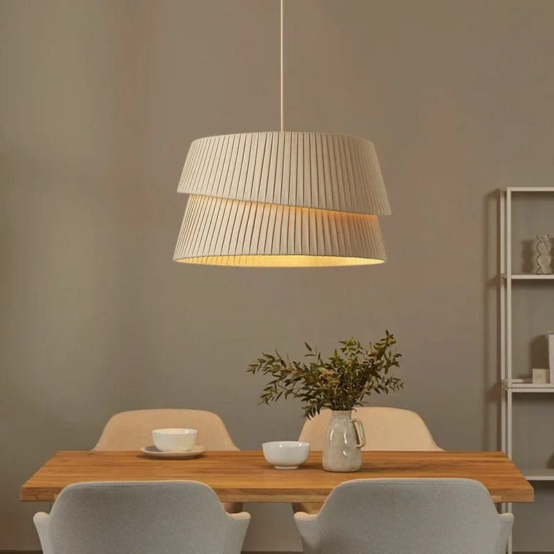 Elegant Linen Pendant Light - Lusomart