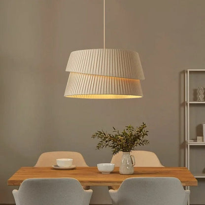 Elegant Linen Pendant Light - Lusomart