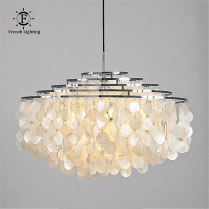 Beautiful Seashell Pendant Light