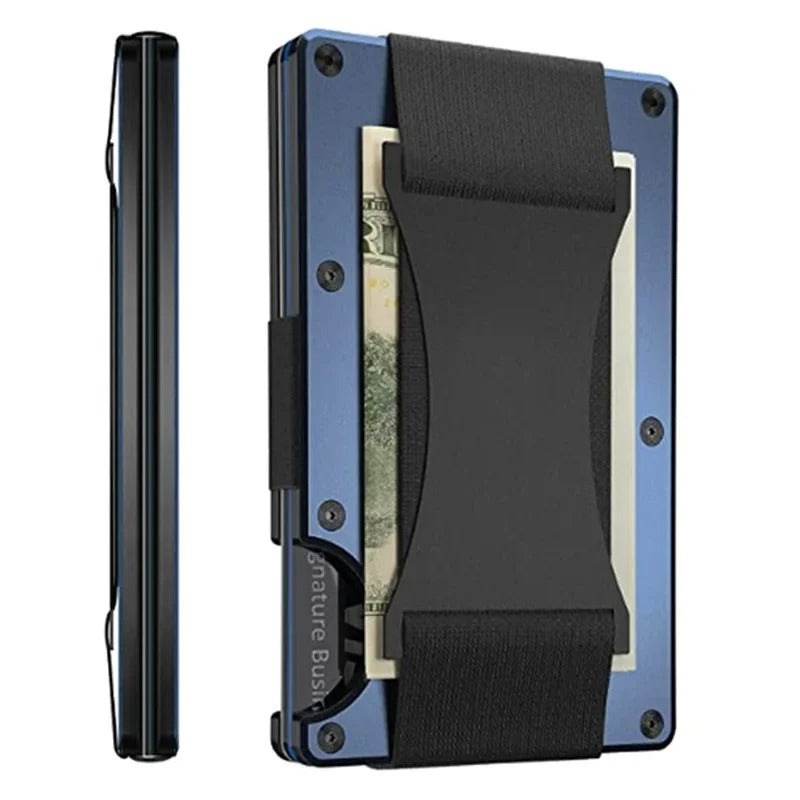 Slim Metal RFID Blocking Card Wallet - Lusomart