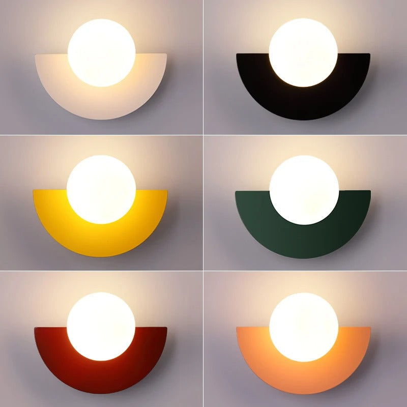 Contemporary Semi Circle Wall Lamp