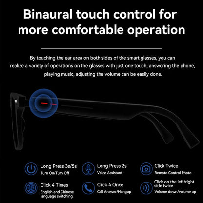 Intelligent Prescription Glasses With Blue Light Blocking Bluetooth
