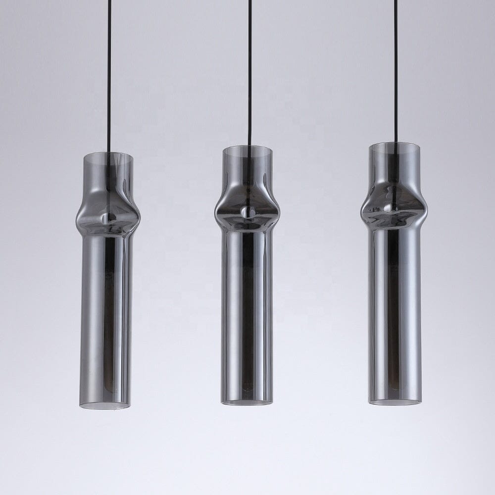 Smoky Glass Drop Pendant Lights