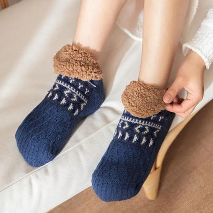 Warm Fuzzy Non Slip Winter House Socks