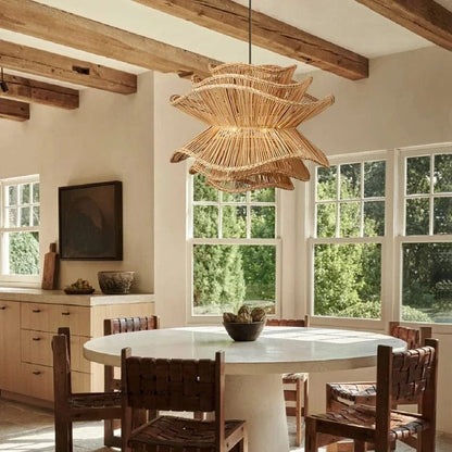 Natural Woven Pendant Light