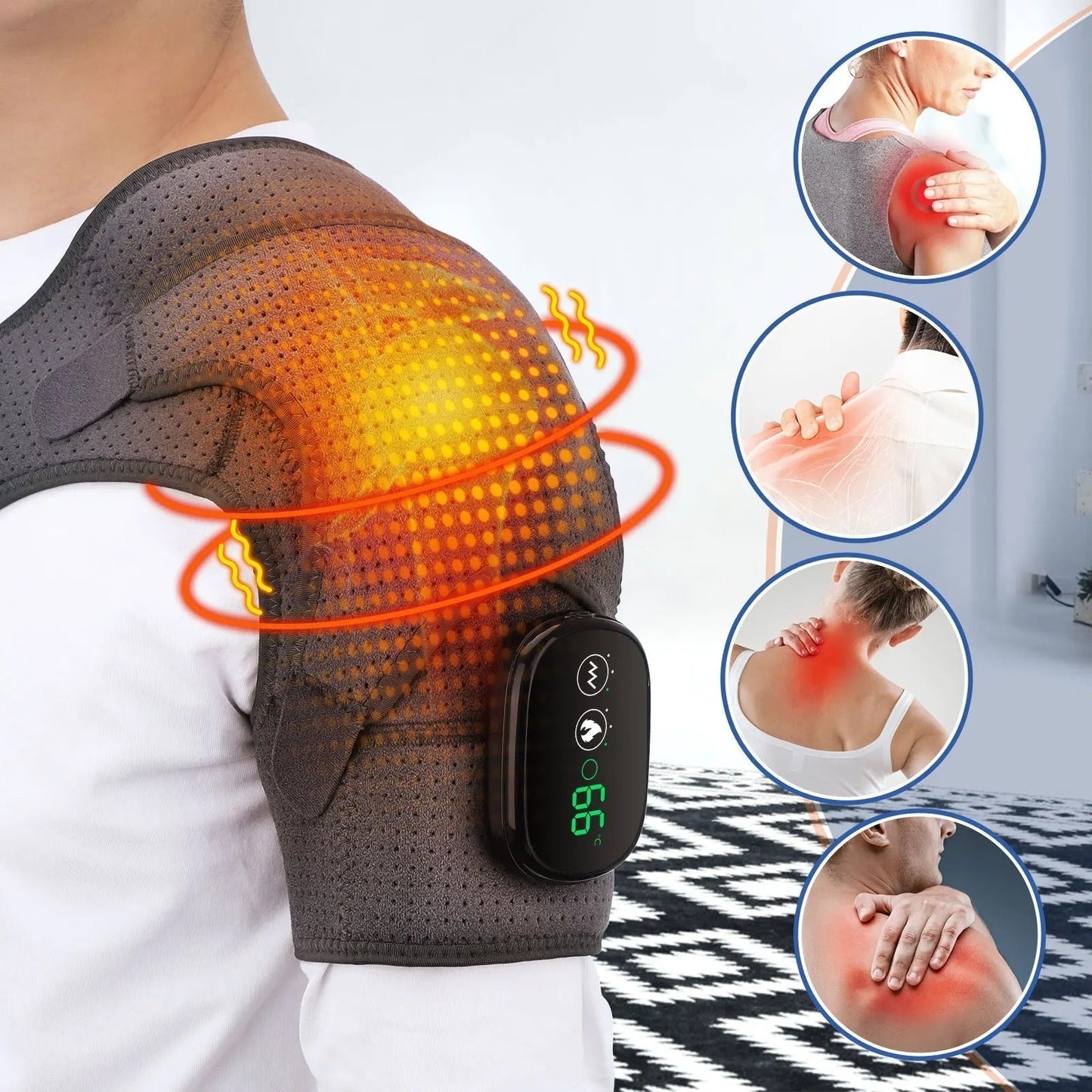 Relaxing Heat Massage for Back and Shoulder Pain