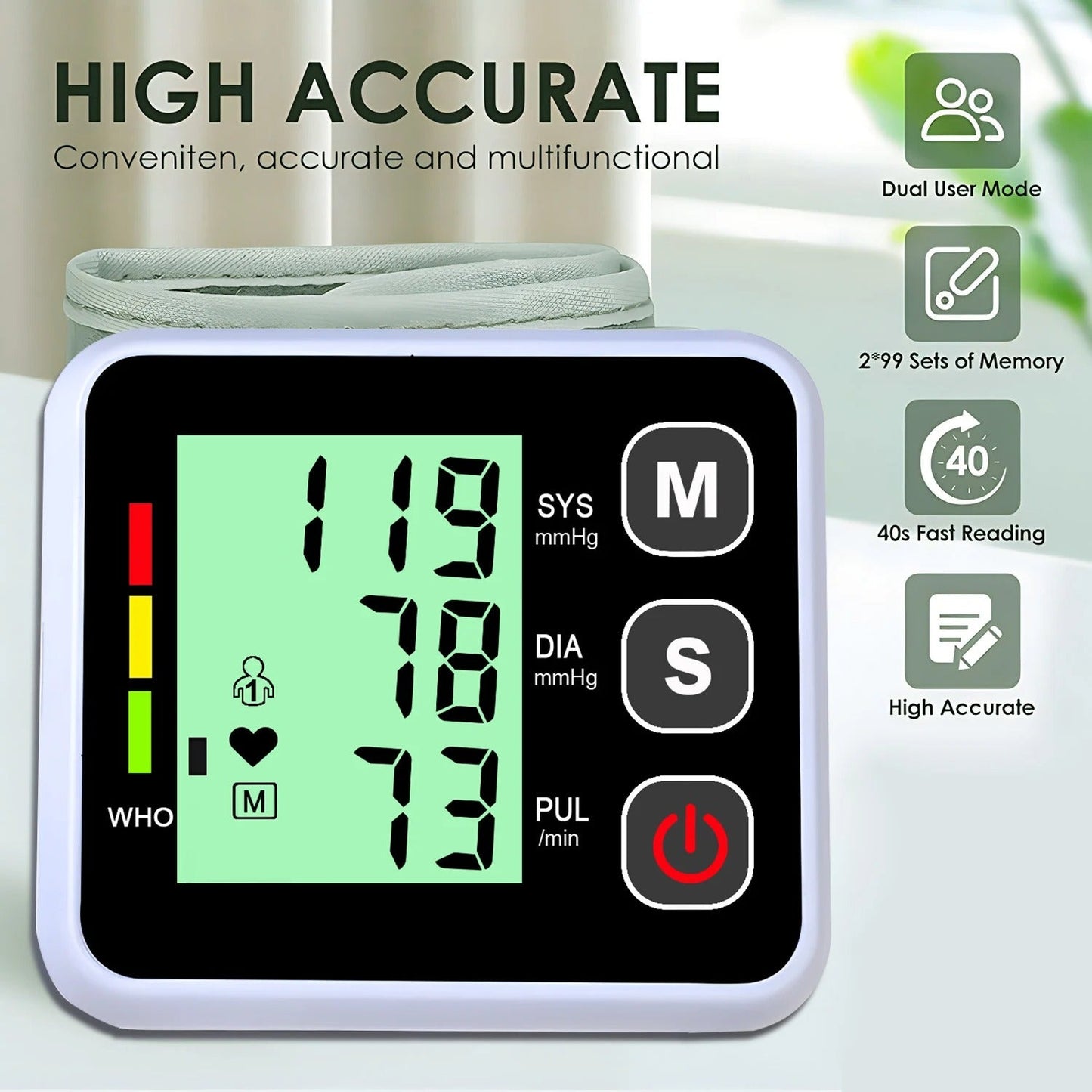 Portable Digital Blood Pressure Tracker Device