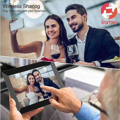 HD Digital Picture Frame 8 Inch Touch Screen Display