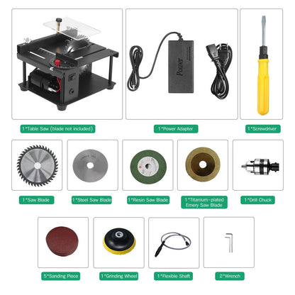 Compact Portable Table Saw For Home Woodworking Projects