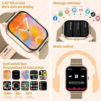Slim Ladies Smart Watch With Key Functions