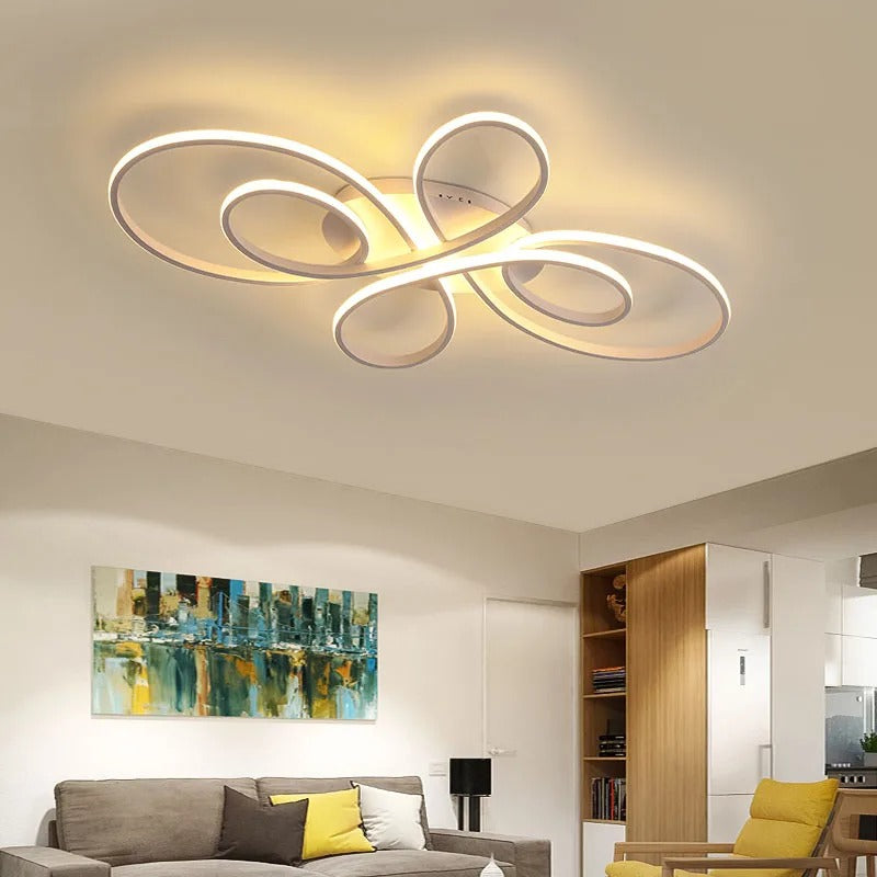 Bright Modern LED Ceiling Light With Dimmer Switch