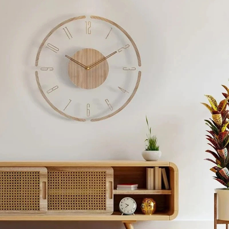 Simple Rustic Wood Wall Clock