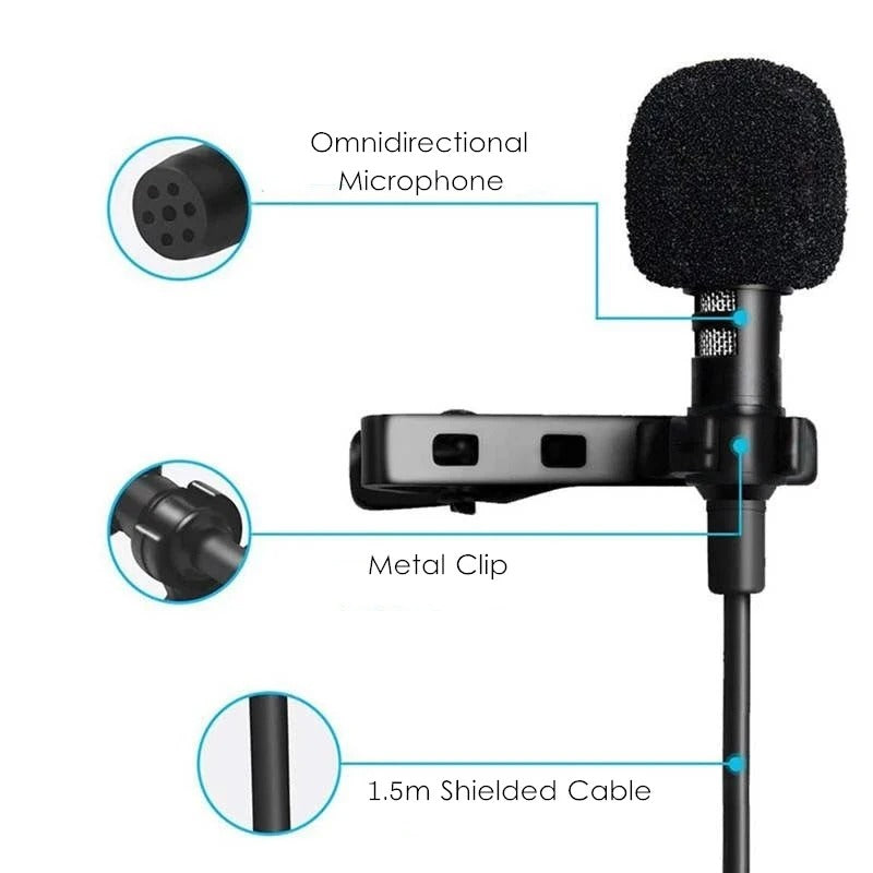 Compact Plug in Microphone for Laptop and Voice Calls