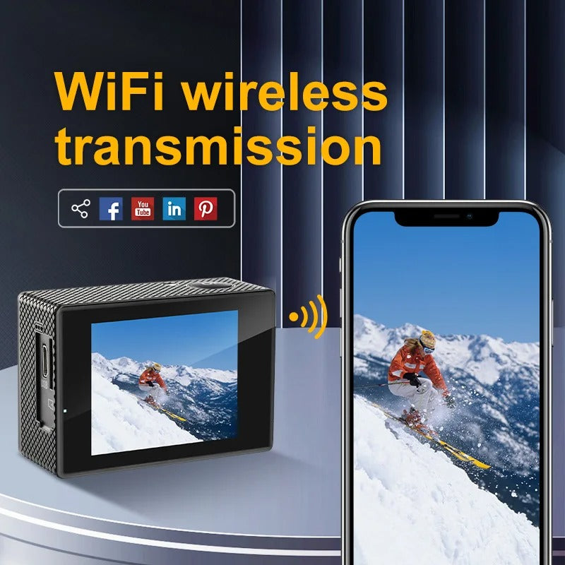 Ultra HD Waterproof Action Cam For Outdoor Adventures