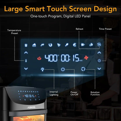 Space Saving 10-in-1 Digital Air Fryer Oven Combo