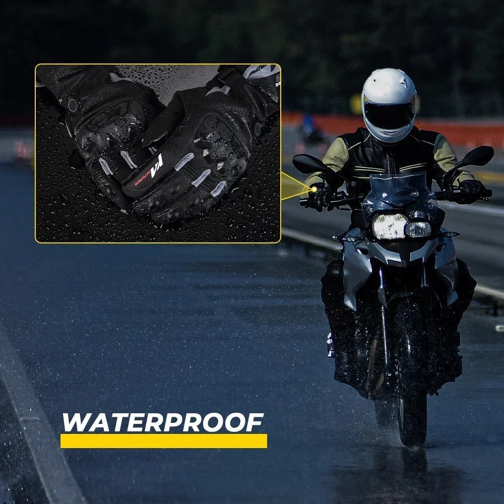 Warm USB Rechargeable Motorcycle Gloves