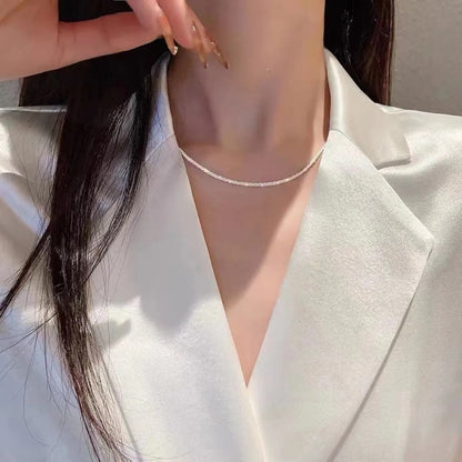 Elegant Silver Necklace With Simple Star Pendant