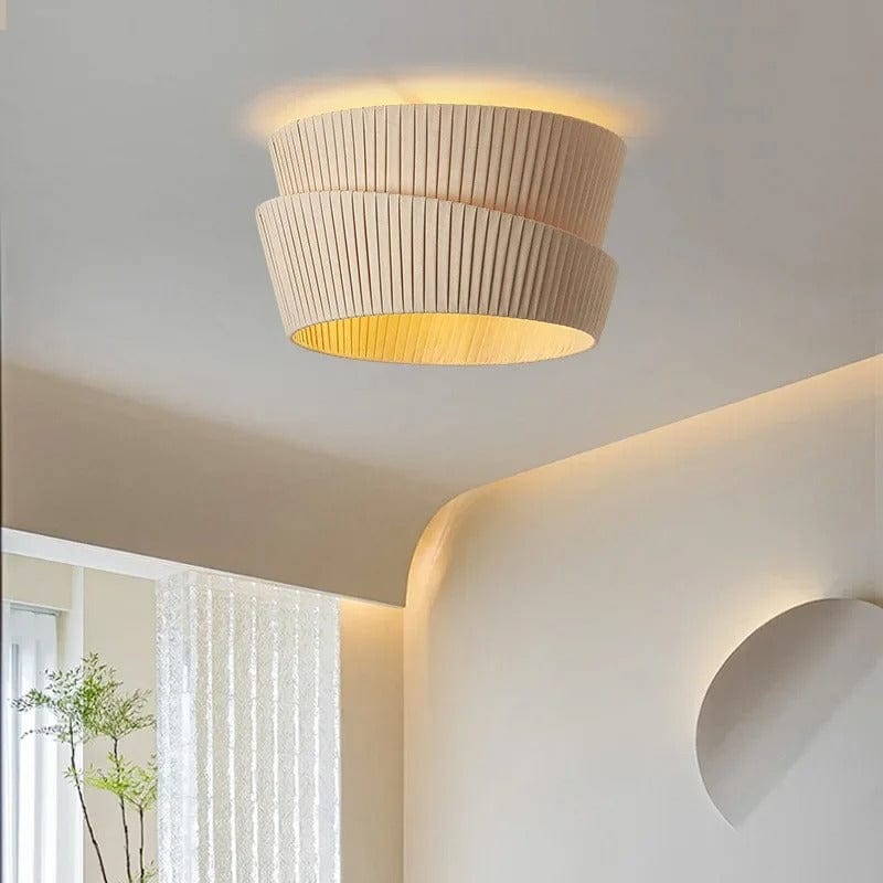 Elegant Linen Pendant Light