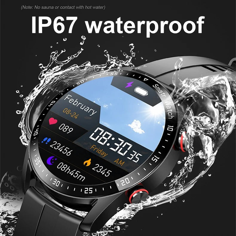 Stylish Men's Smartwatch with Bluetooth Fitness Tracker