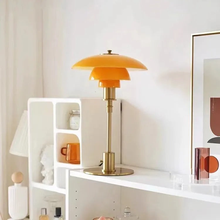 Simple Glass Desk Lamp – Modern LED Home Lighting