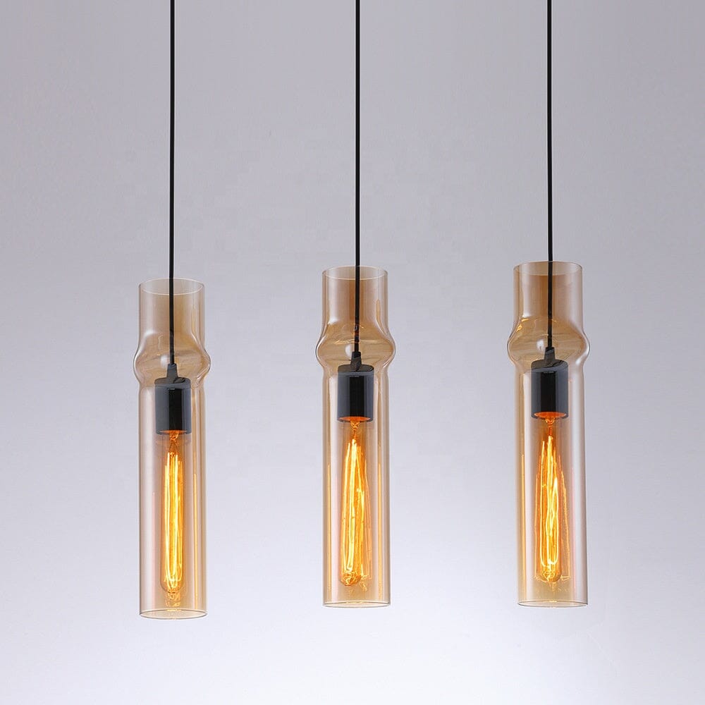 Smoky Glass Drop Pendant Lights