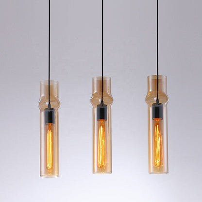 Smoky Glass Drop Pendant Lights