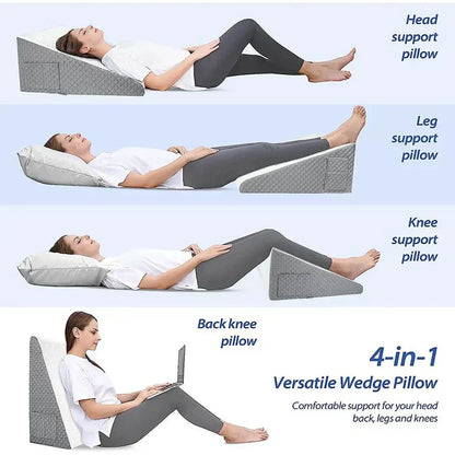 Contour Foam Pillow for Snore Relief and Back Support